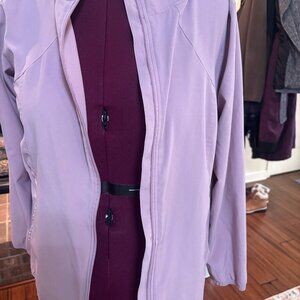 ALL IN MOTION LADIES JACKET SIZE M LAVENDER ZIP UP HOODIE LIGHTWEIGHT COAT